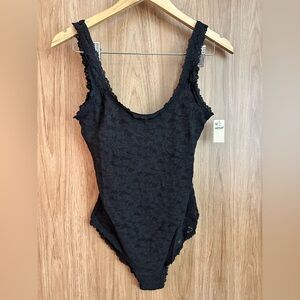 Aerie black lace bodysuit